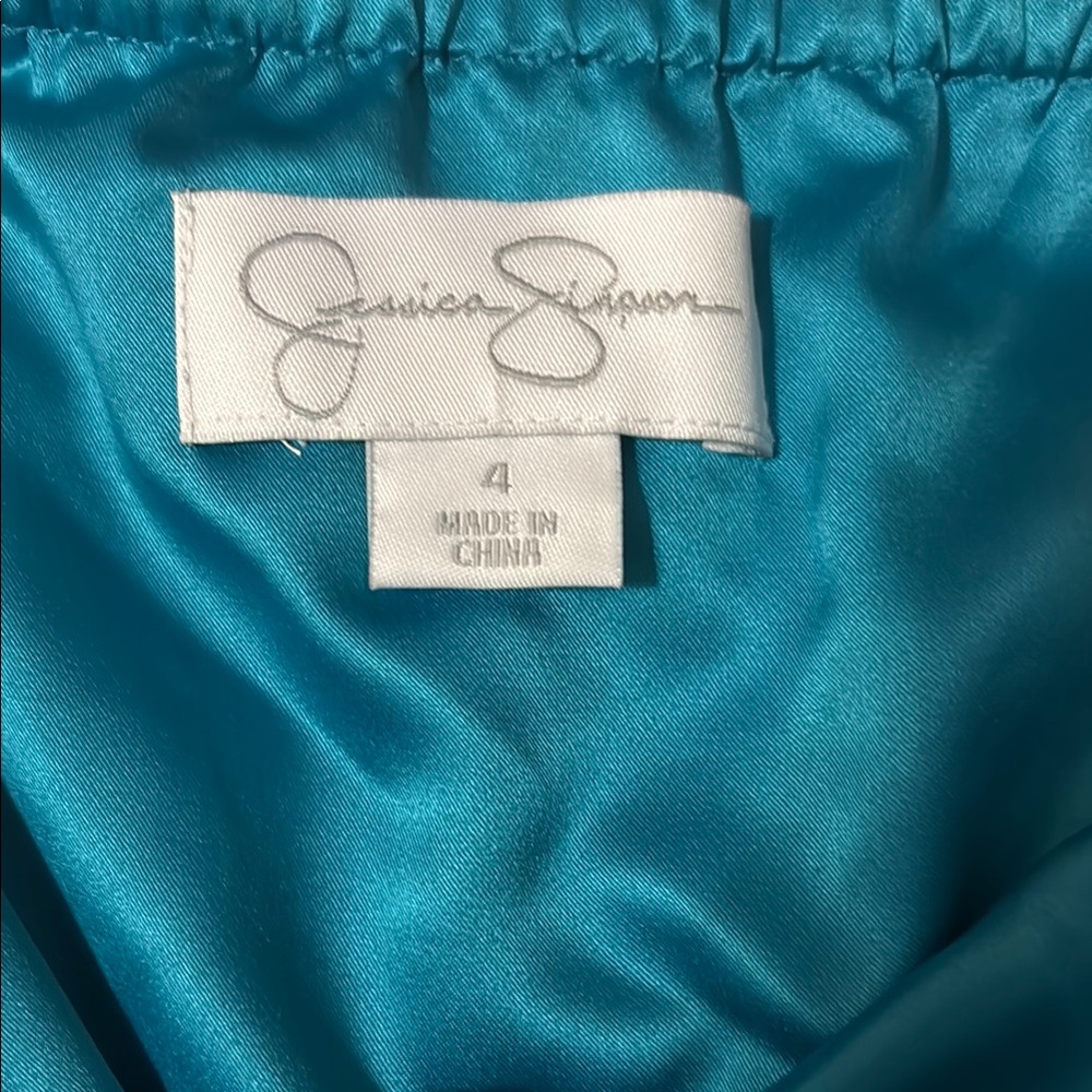 Jessica Simpson Halter Maxi Dress in Pink, Blue, Yellow & Green - Picture 6 of 9